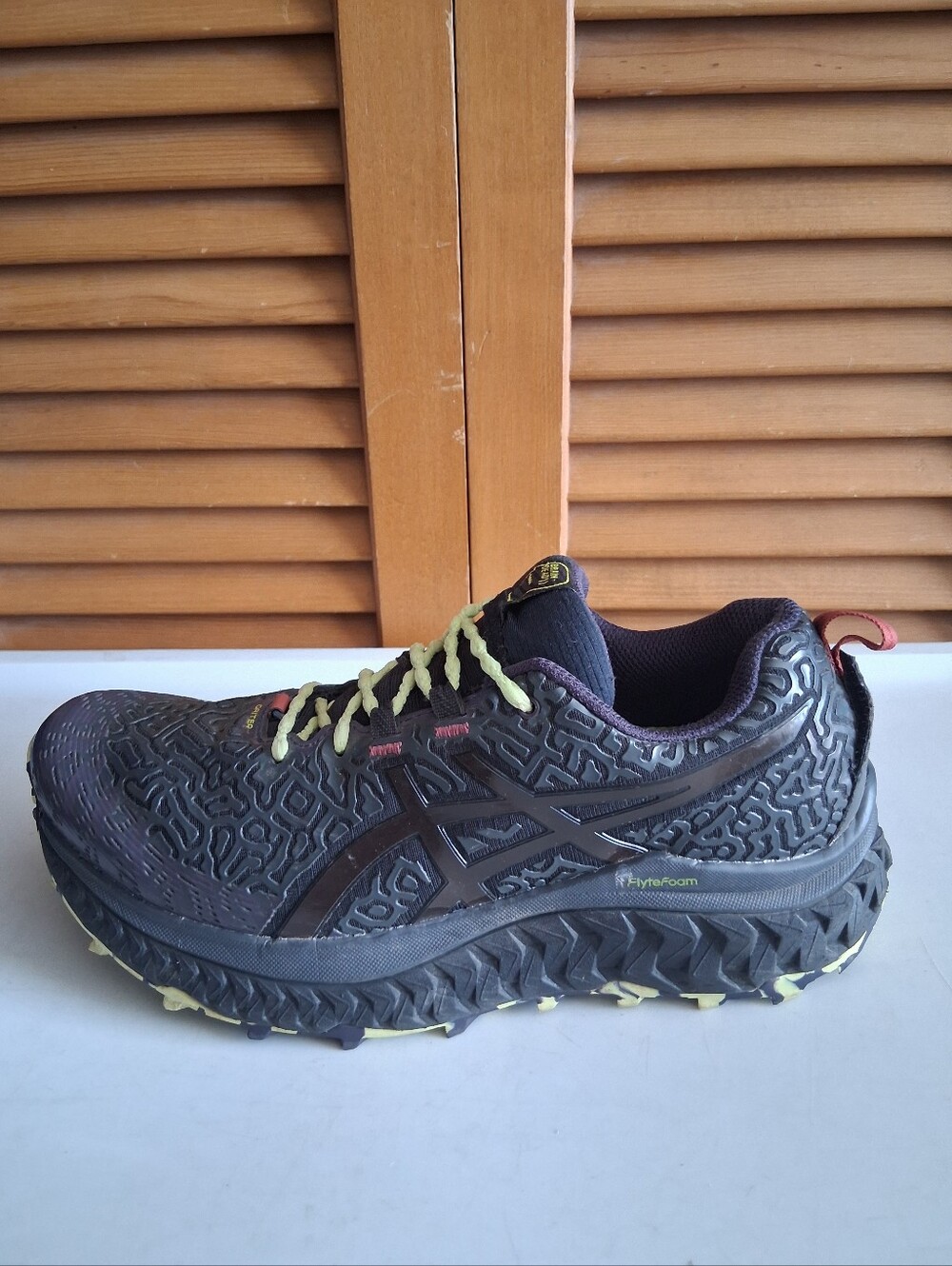 BrainDead X Asics Trabuco Max Black Cinnabar Women's Running Shoe * Size: 6.5 - Picture 3 of 8